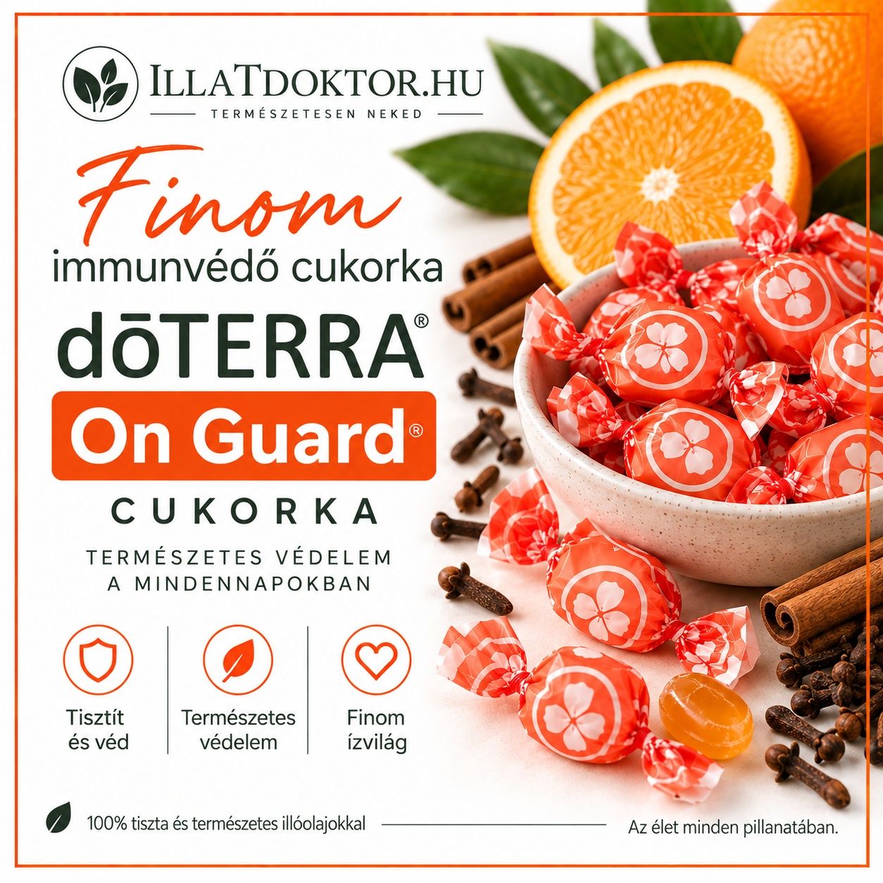 dōTERRA On Guard™ torokvédő cukorka 120g