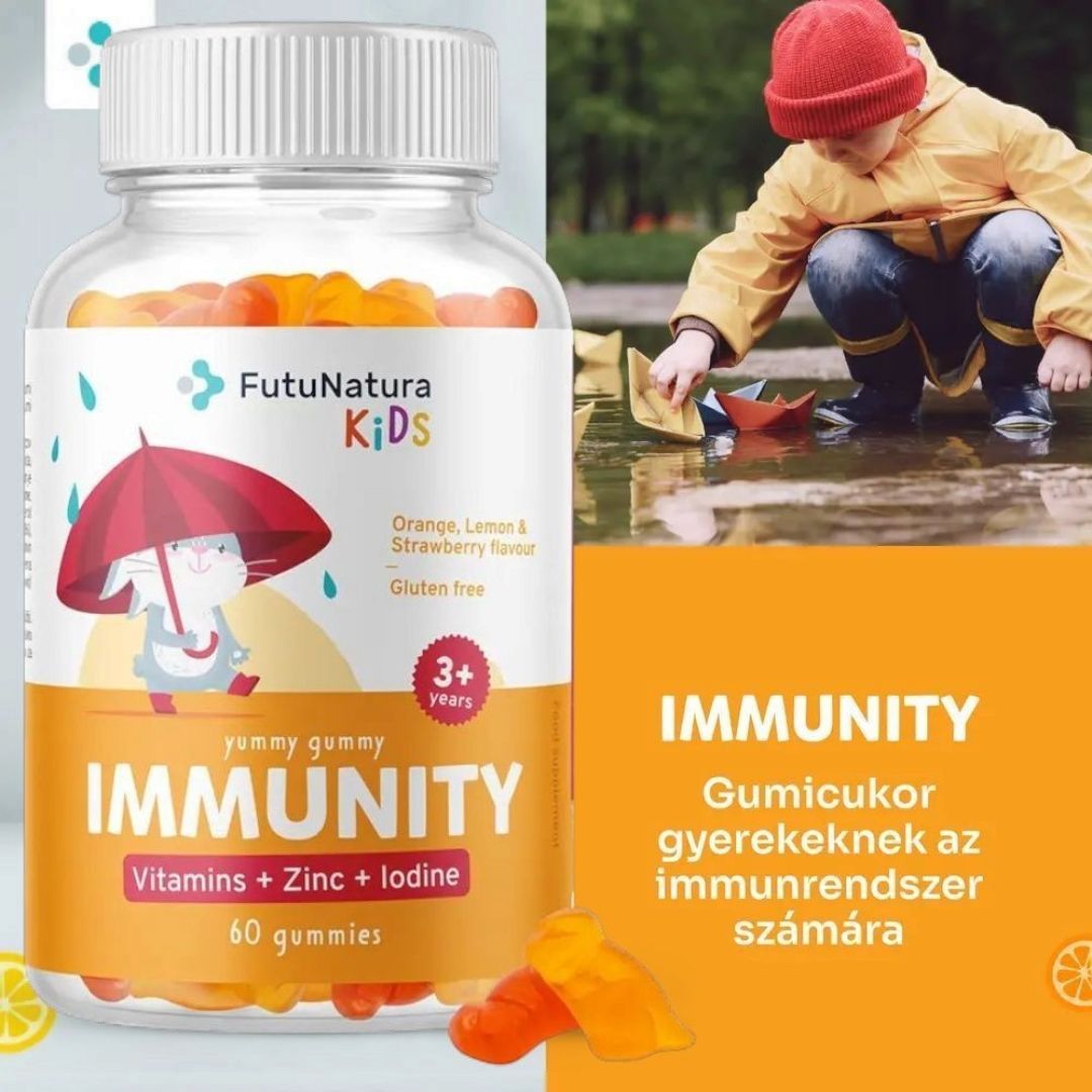 IMMUNITY - Gumicukor gyerekeknek az immunrendszer számára, 60db gumicukor