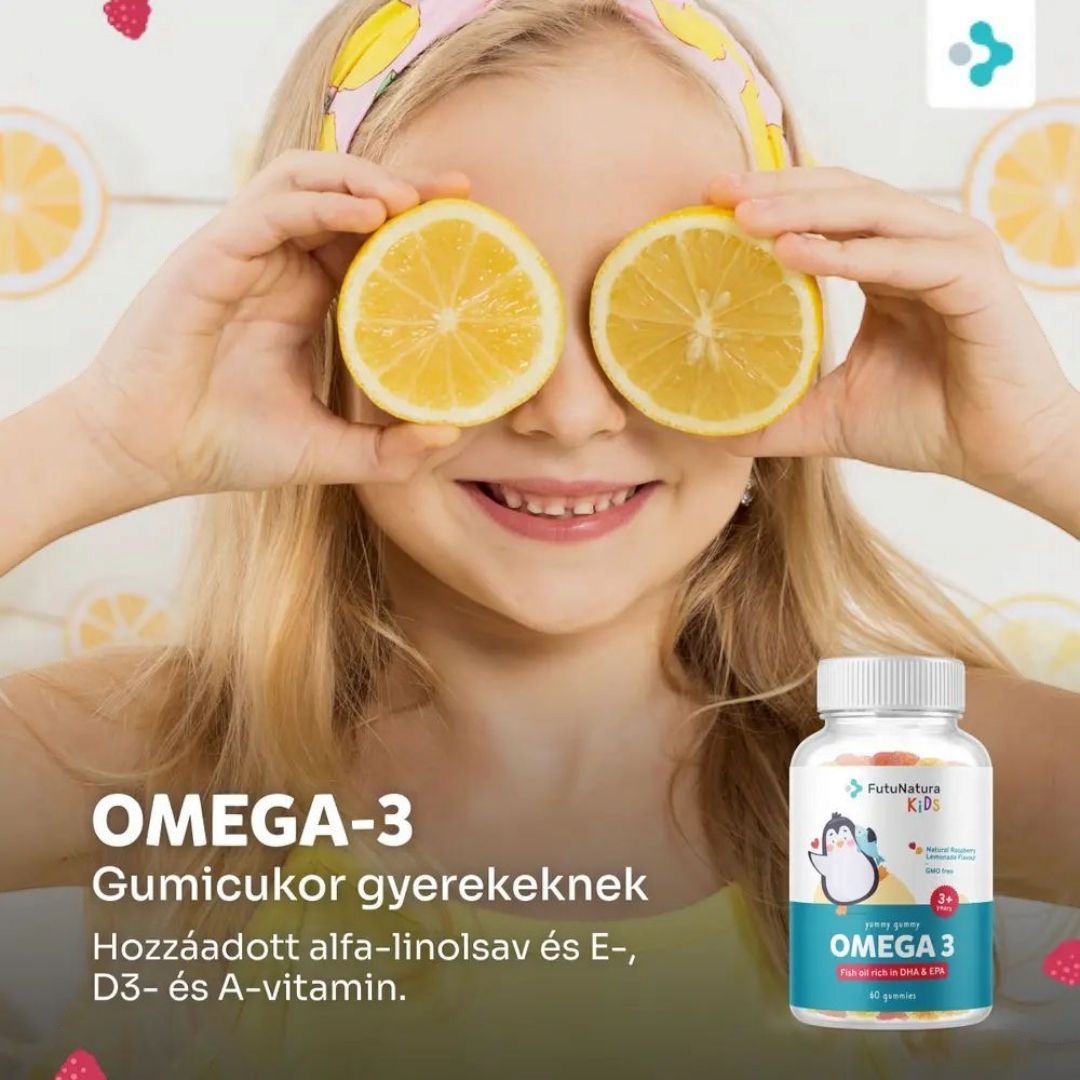 OMEGA-3 – Gumicukor gyerekeknek, 60db gumicukor