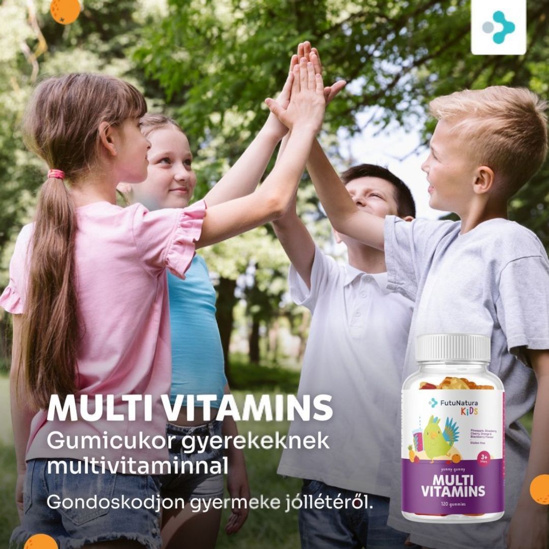 MULTI VITAMINS – Gumicukor gyerekeknek multivitaminnal, 120db gumicukor