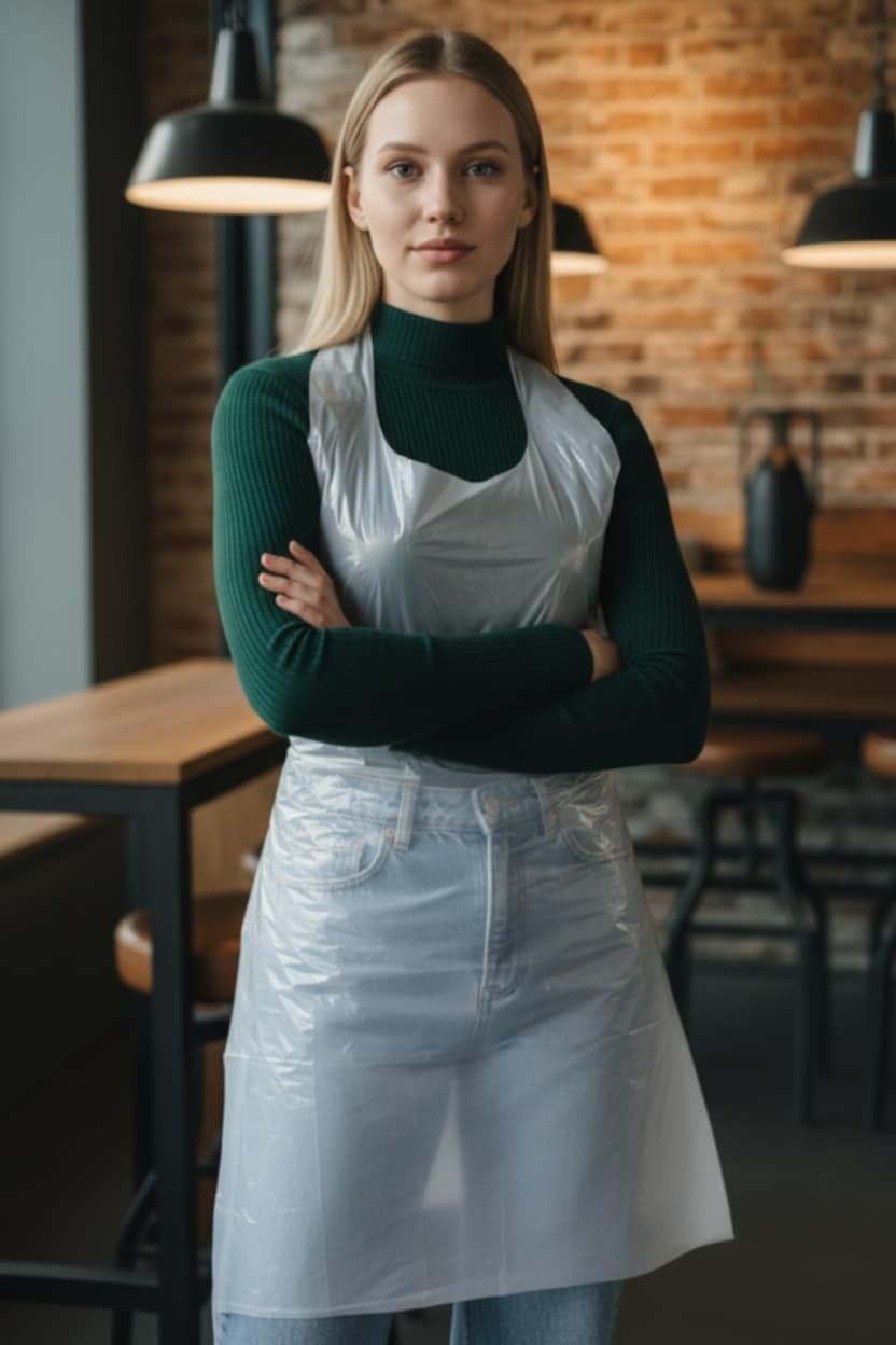 Nylon kötény (vastag 30 mikron) 50db