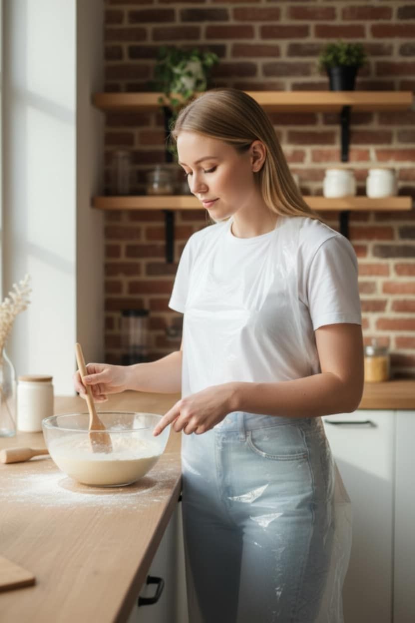 Nylon kötény (vastag 30 mikron) 50db