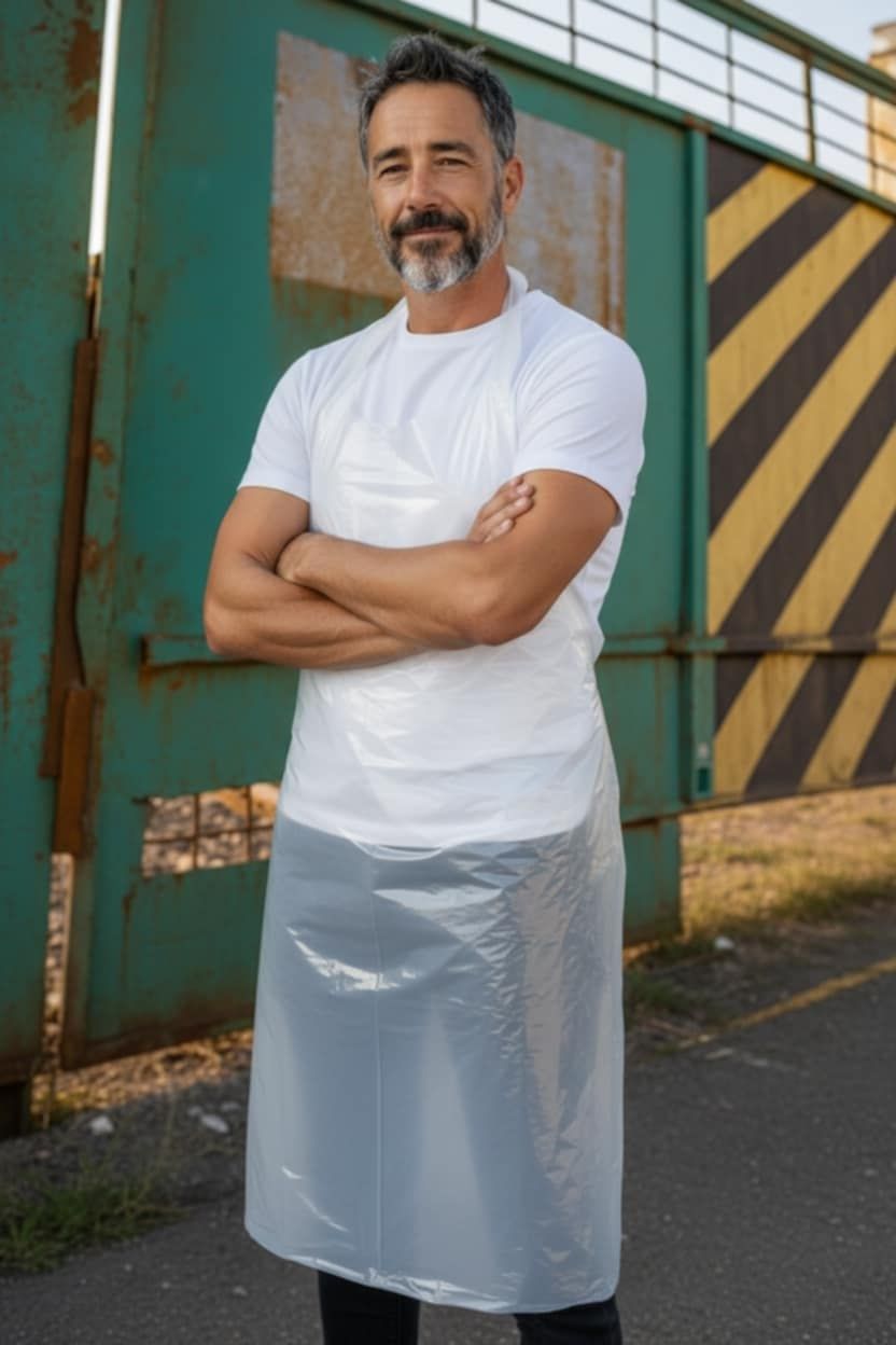 Nylon kötény (vastag 30 mikron) 50db