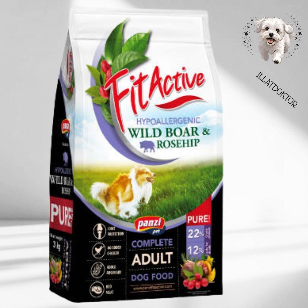 FitActive PURE 3kg Hypoallergenic WILD BOAR&ROSEHIP (vaddisznó, csipkebogyó) - SMALL FitActive PURE 3kg Hypoallergenic WILD BOAR&ROSEHIP (vaddisznó, csipkebogyó) - SMALL