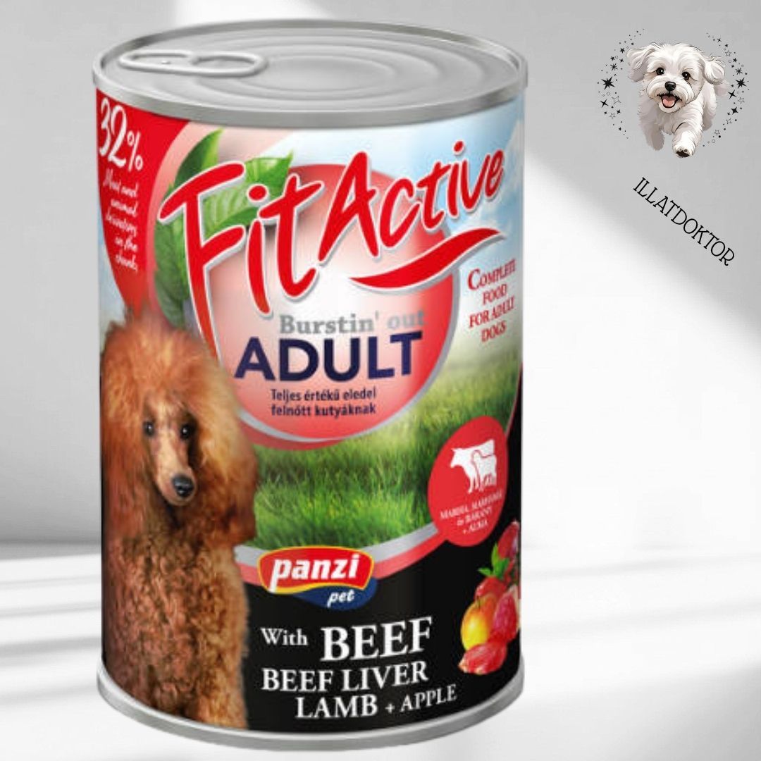 FitActive konzerv Adult - nedveseledel (marha,máj,bárány) felnőtt kutyák részére (1240g) FitActive konzerv Adult - nedveseledel (marha,máj,bárány) felnőtt kutyák részére (1240g)