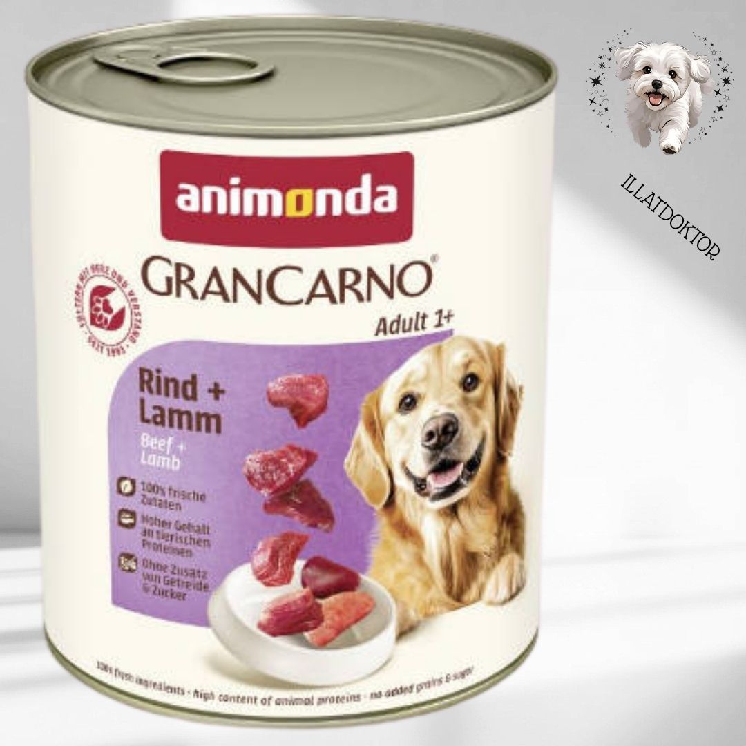 Animonda GranCarno Adult (marha,bárány) konzerv - Felnőtt kutyák részére (800g)