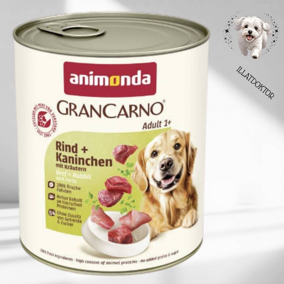 Animonda GranCarno Adult (nyúl,gyógynövény) konzerv - Felnőtt kutyák részére (800g) Animonda GranCarno Adult (nyúl,gyógynövény) konzerv - Felnőtt kutyák részére (800g)