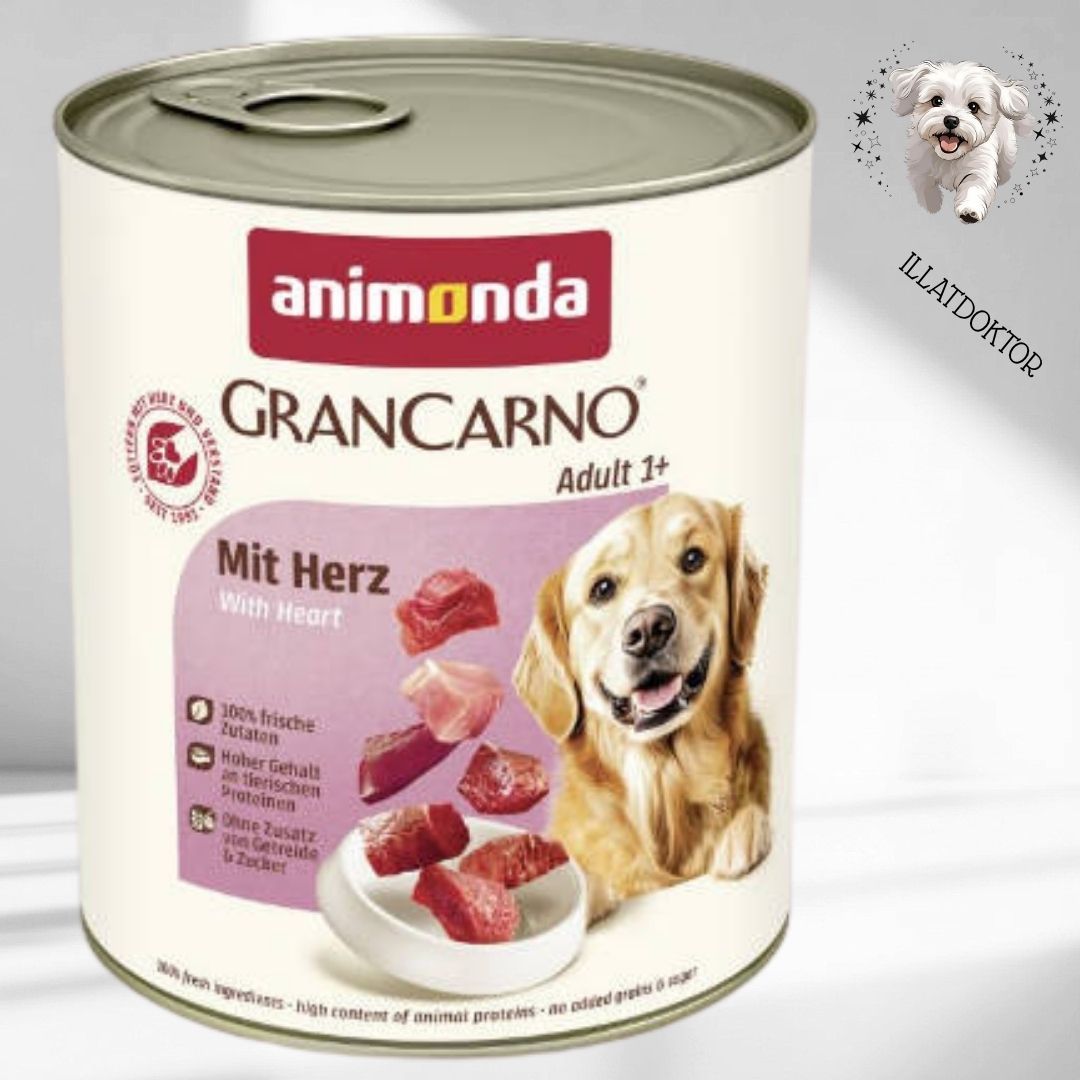 Animonda GranCarno Adult (sertés,szív) konzerv - Felnőtt kutyák részére (800g) Animonda GranCarno Adult (sertés,szív) konzerv - Felnőtt kutyák részére (800g)