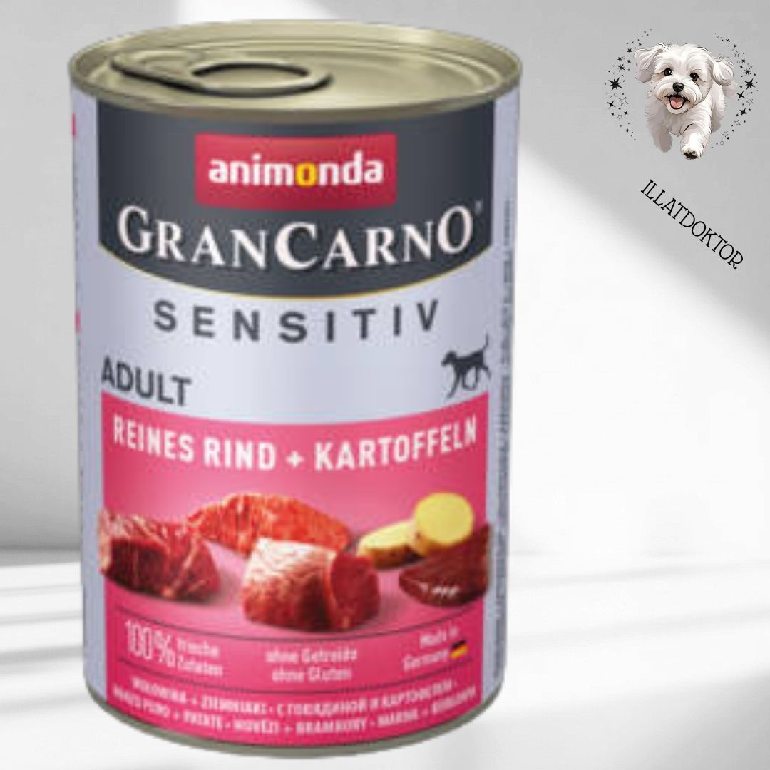  Animonda GranCarno Sensitiv Adult (marha,burgonya) konzerv - Felnőtt kutyák részére (400g)