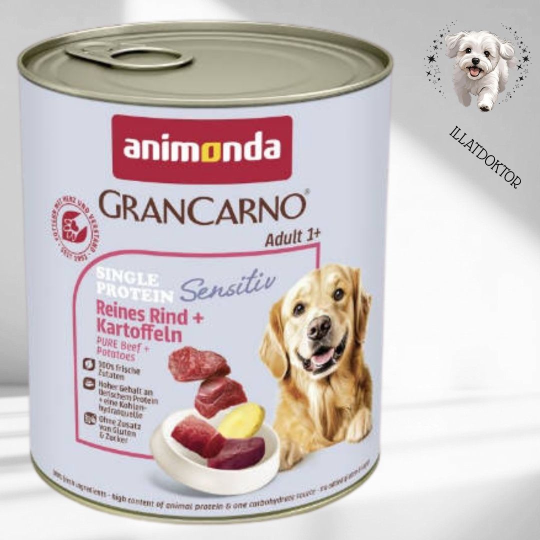 Animonda GranCarno Sensitiv Adult (marha,burgonya) konzerv - Felnőtt kutyák részére (800g) Animonda GranCarno Sensitiv Adult (marha,burgonya) konzerv - Felnőtt kutyák részére (800g)