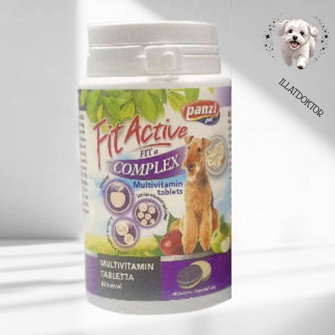 FitActive vitamin FIT-a-Complex - multivitamin (almával) kutyák részére (60db) FitActive vitamin FIT-a-Complex - multivitamin (almával) kutyák részére (60db)