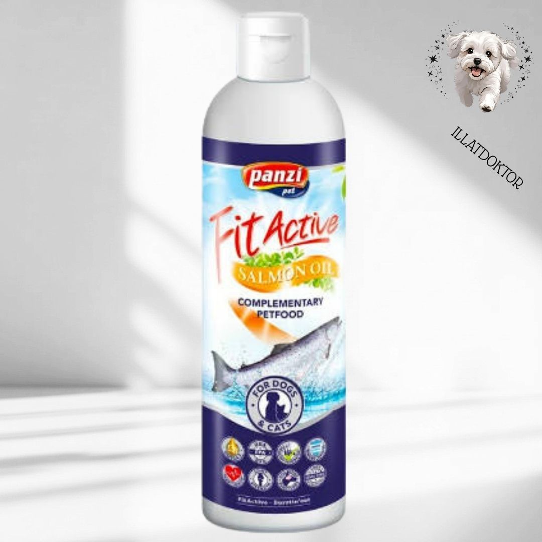 FitActive Salmon oil - kiegészítő eledel (lazacolaj) kutyák és macskák részére (250ml)