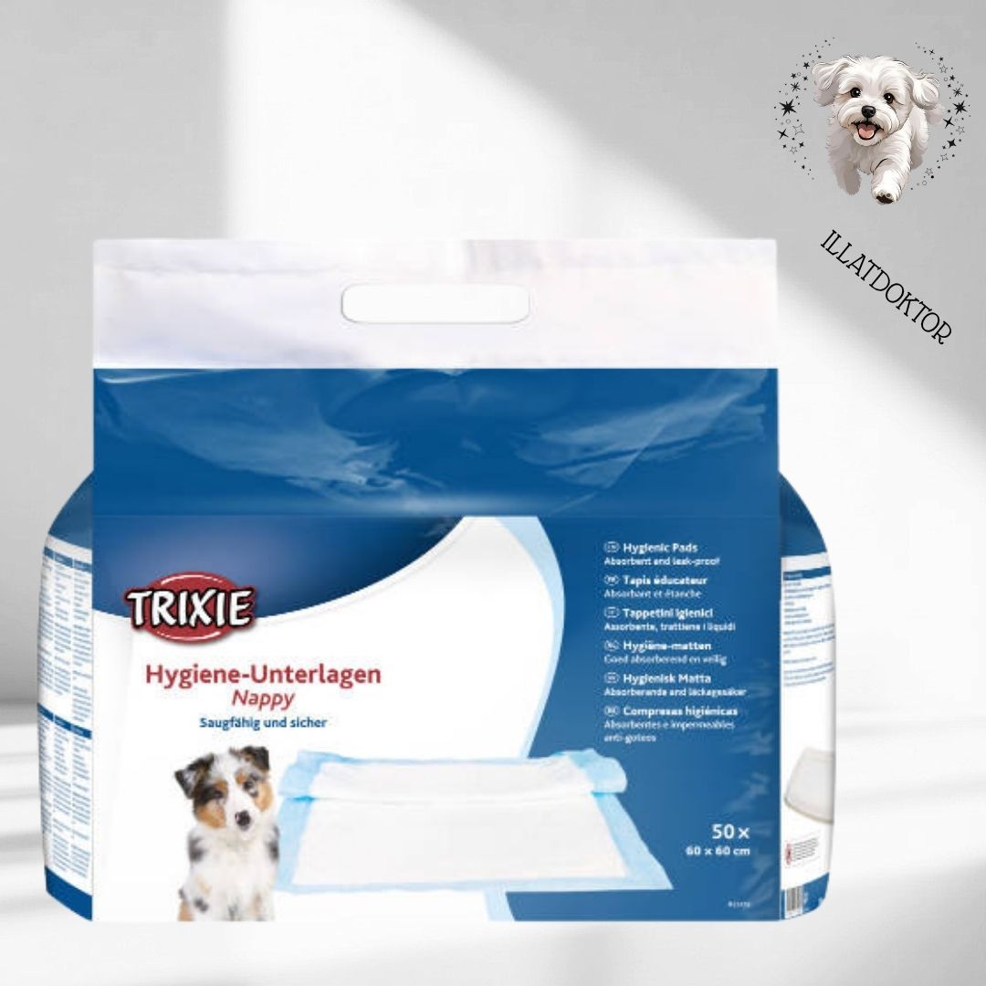 Trixie Hygiene Pad Nappy - pelenka (50db) kutyák részére 60x60cm Trixie Hygiene Pad Nappy - pelenka (50db) kutyák részére 60x60cm