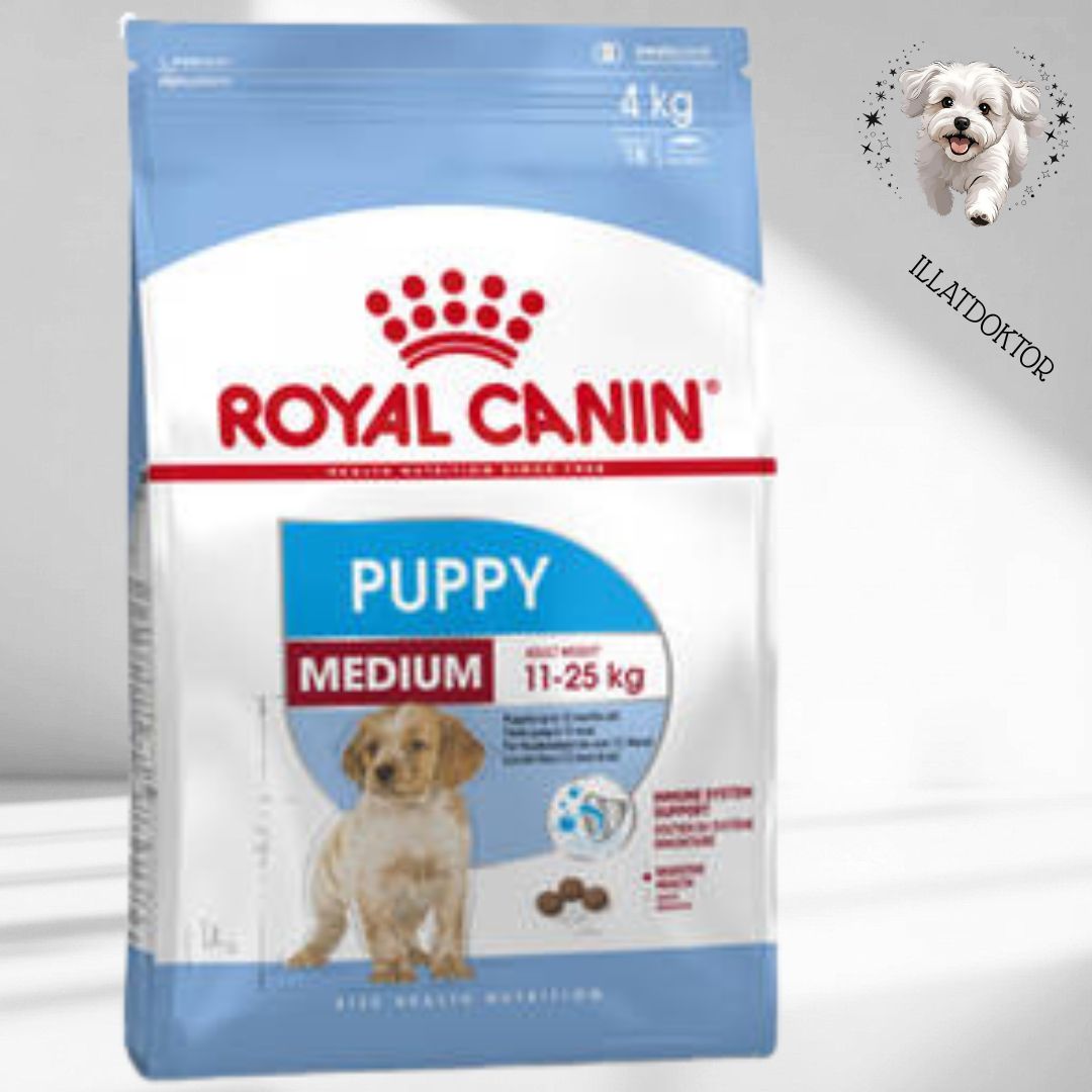 Royal Canin Puppy (Medium 11-25 kg) - Teljesértékű eledel kutyák részére (4kg) Royal Canin Puppy (Medium 11-25 kg) - Teljesértékű eledel kutyák részére (4kg)