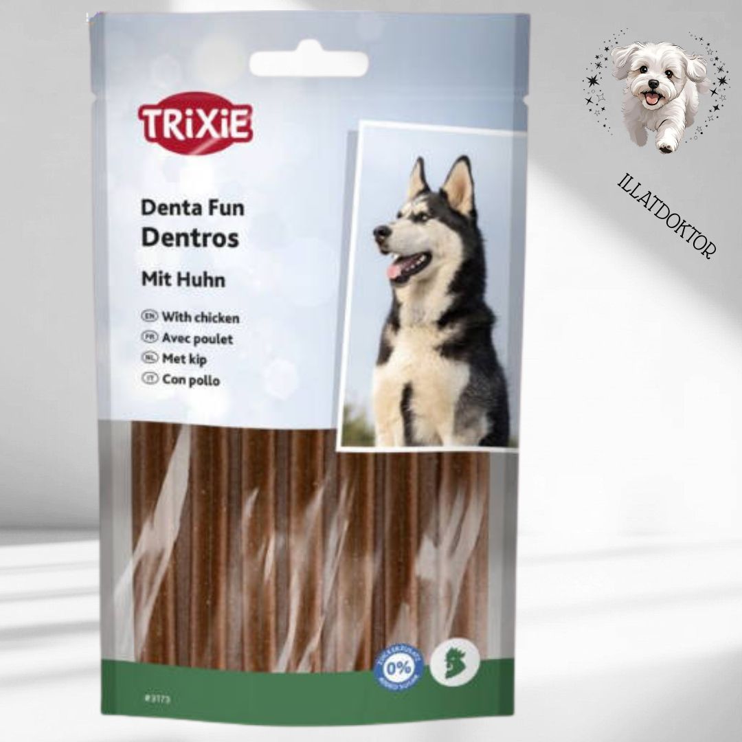 Trixie Denta Fun Dentros Whit poultry - jutalomfalat (fogtisztítós) kutyák részére 7x1db (180g)