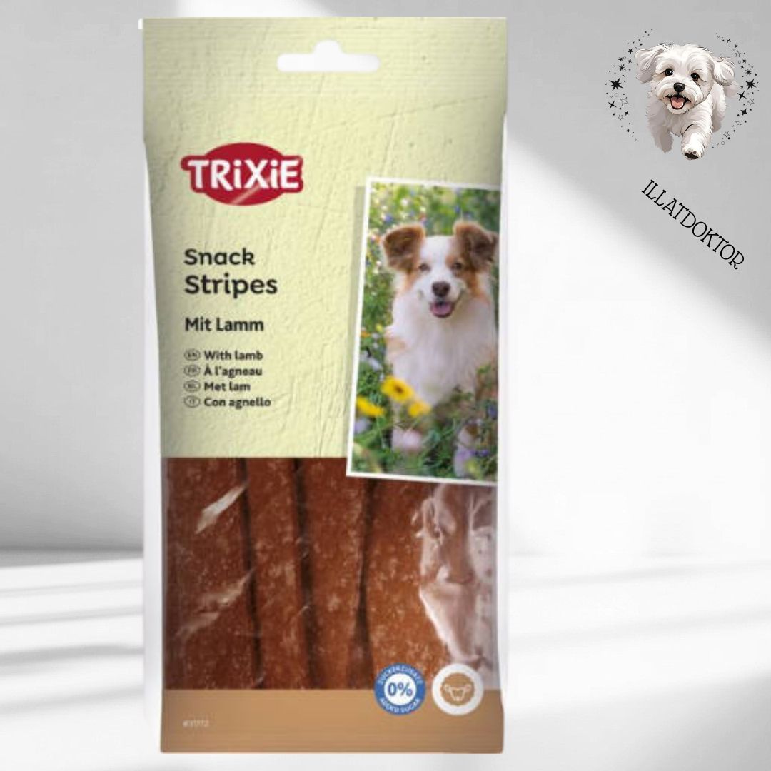 Trixie Stripes - jutalomfalat (bárány) kutyák részére (100g) Trixie Stripes - jutalomfalat (bárány) kutyák részére (100g)