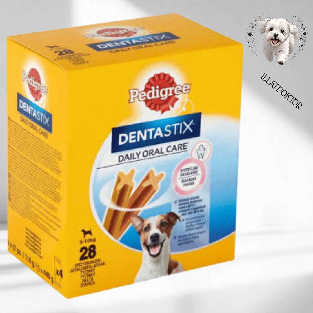 Pedigree DentaStix 5-10kg - jutalomfalat (fogtisztító) Kistestű kutyák részére 4x (7db/110g)28db mini