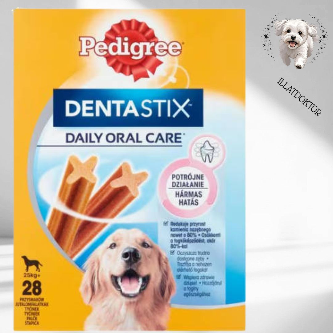 Pedigree DentaStix +25kg - jutalomfalat (fogtisztító) Nagytestű kutyák részére 4x (7db/270g)