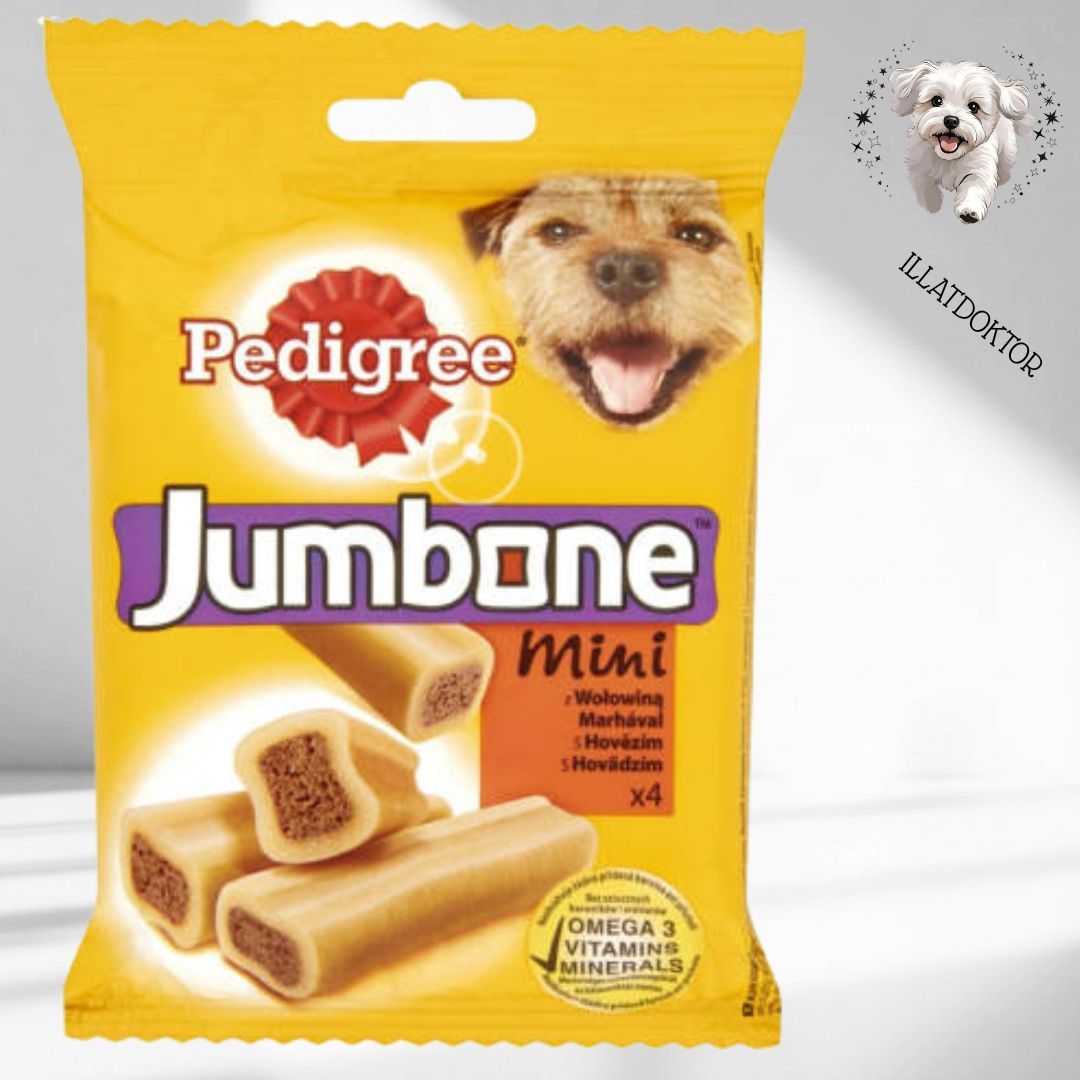 Pedigree Jumbone Mini - jutalomfalat (marha) kutyák részére (160g/4db)